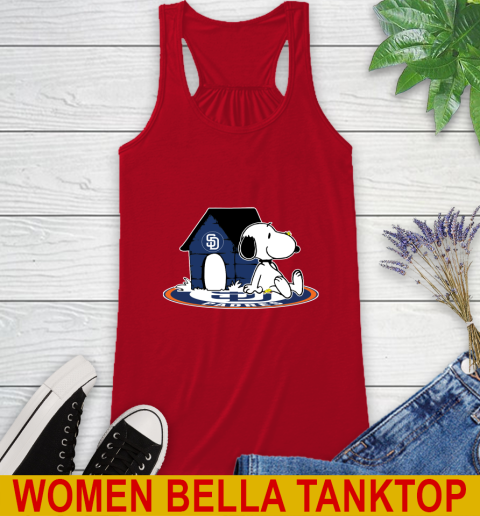 MLB Baseball San Diego Padres Snoopy The Peanuts Movie Shirt Racerback Tank 6