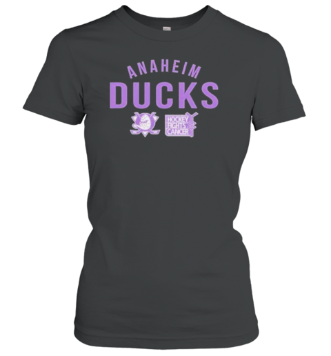 Anaheim Ducks Richmond Resilient Hockey Fights Cancer Women's T-Shirt