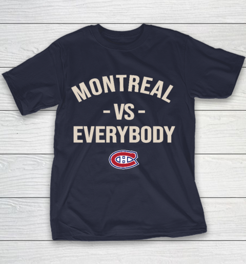 Montreal Canadiens Vs Everybody Youth T-Shirt 2