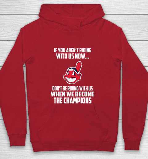 MLB Cleveland Indians Baseball We Become The Champions Youth Hoodie 7