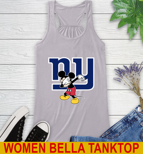 New York Giants NFL Football Dabbing Mickey Disney Sports Racerback Tank 5