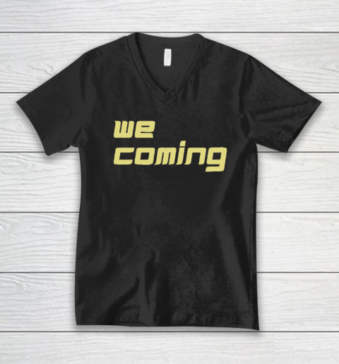 Coach Prime Shirt We Coming V-Neck T-Shirt