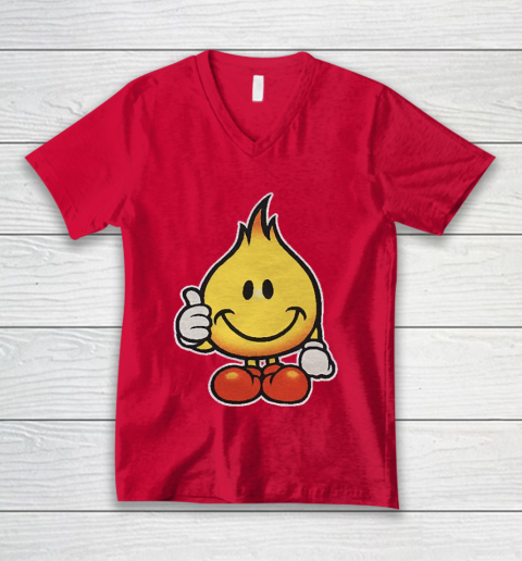 World Industries Flame Boy Hook Ups Skate Hookups Hook Ups 90's Vintage V-Neck T-Shirt 6
