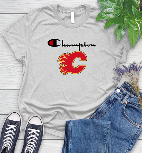NHL Hockey Calgary Flames Champion Shirt Women's T-Shirt