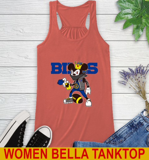 Buffalo Bills NFL Football Mickey Peace Sign Sports Racerback Tank 4