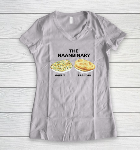 The Naanbinary Garlic Regular T Shirt Women's V-Neck T-Shirt