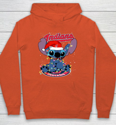 Cleveland Indians MLB noel stitch Baseball Christmas Hoodie 3