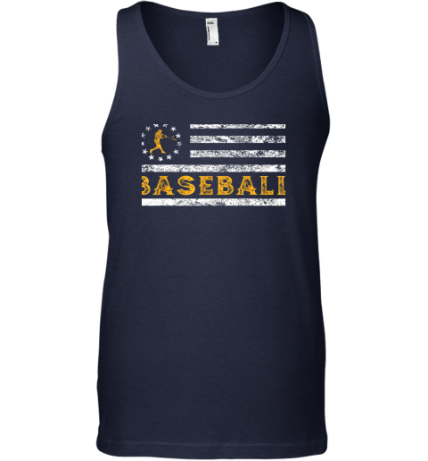vkqe baseball lovers vintage american betsy ross flag softball unisex tank 17 front navy