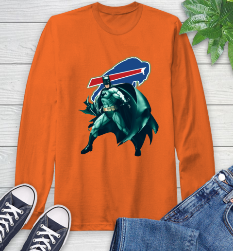 NFL Batman Football Sports Buffalo Bills Long Sleeve T-Shirt 5