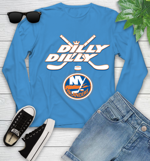 NHL New York Islanders Dilly Dilly Hockey Sports Youth Long Sleeve 7