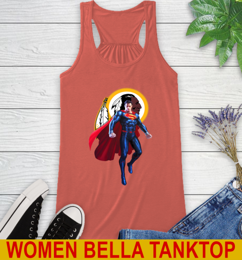 NFL Superman DC Sports Football Washington Redskins Racerback Tank 4