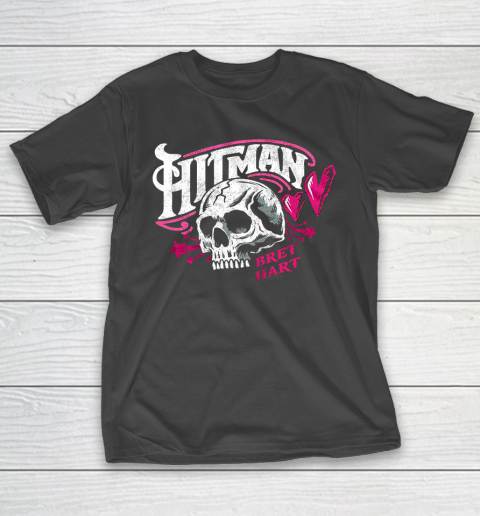 Skull Hit man Bret Hart WWE for fans and lovers vintage T-Shirt
