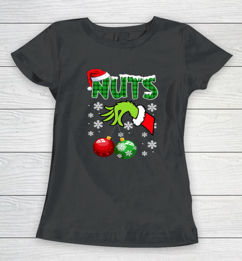 Chest Nuts Matching Chestnuts Funny Christmas Couples Nuts Women's T-Shirt