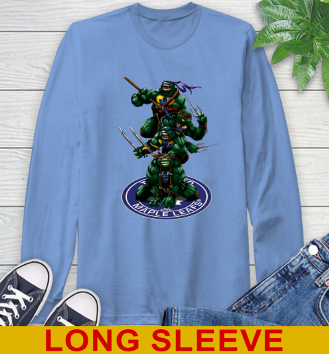 NHL Hockey Toronto Maple Leafs Teenage Mutant Ninja Turtles Shirt Long Sleeve T-Shirt 11