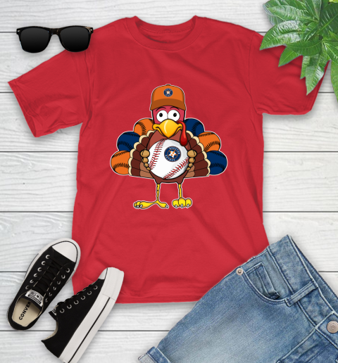 Houston Astros Turkey thanksgiving Youth T-Shirt 10