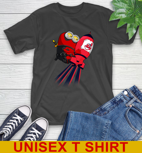 MLB Baseball Cleveland Indians Deadpool Minion Marvel Shirt T-Shirt