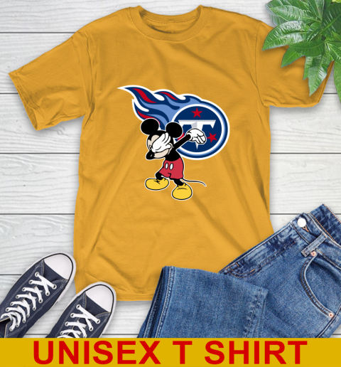 Tennessee Titans NFL Football Dabbing Mickey Disney Sports T-Shirt 3