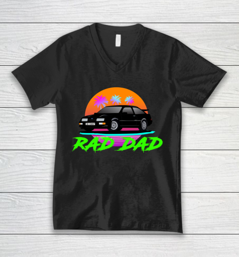 Father's Day Funny Gift Ideas Apparel  Rad Dad T Shirt V-Neck T-Shirt