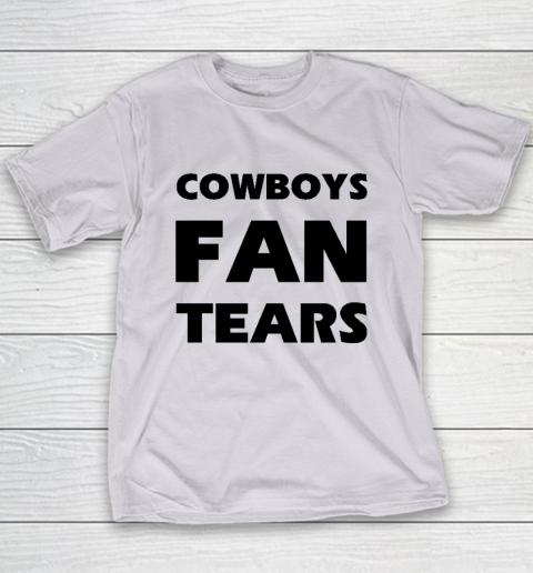 Cowboys Fan Tears Youth T-Shirt 3