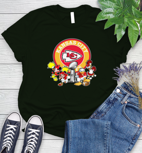 Kansas City Chiefs super bowl 2019 2020 mickey mouse minnie mouse donald duck daisy duck football shirt 94