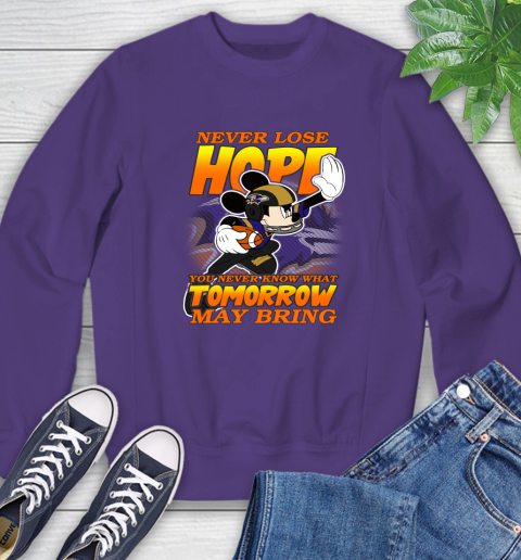 Buffalo Bills NFL Football Mickey Disney Never Lose Hope (2) Sweatshirt 5 Buffalo Bills NFL Football Mickey Disney Never Lose Hope (2) Sweatshirt - Image 5