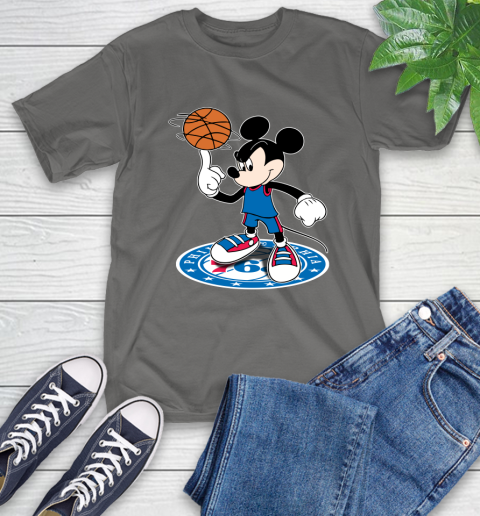 NBA Basketball Philadelphia 76ers Cheerful Mickey Disney Shirt T-Shirt 10