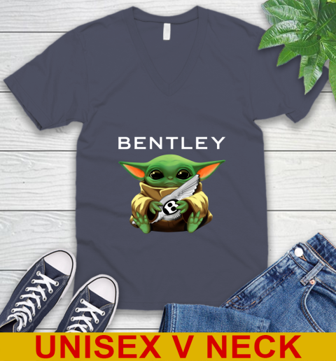 Star Wars Baby Yoda Hugs Bentley Car Shirt 53