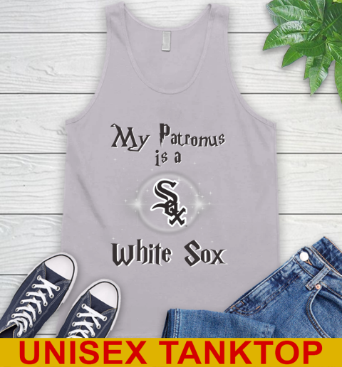 MLB Baseball Harry Potter My Patronus Is A Chicago White Sox Tank Top - Image 4