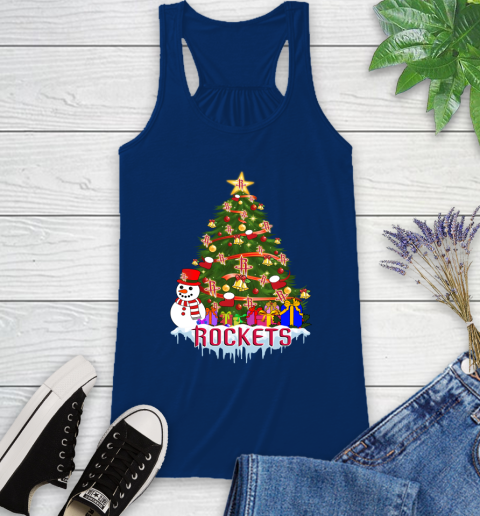 Houston Rockets Merry Christmas NBA Basketball Sports Racerback Tank 9