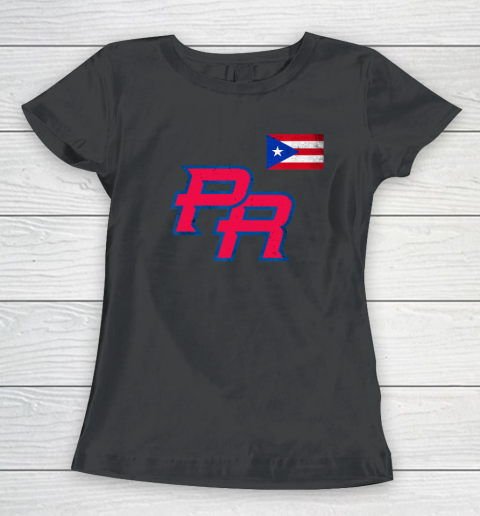Puerto Rico 2023 Baseball Flag Pride red Boricua Puerto Rico Women's T-Shirt