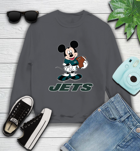 NFL Football New York Jets Cheerful Mickey Mouse Shirt Sweatshirt 6
