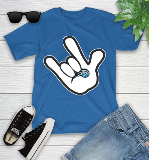 Orlando Magic NBA Basketball Mickey Rock Hand Disney Youth T-Shirt 9