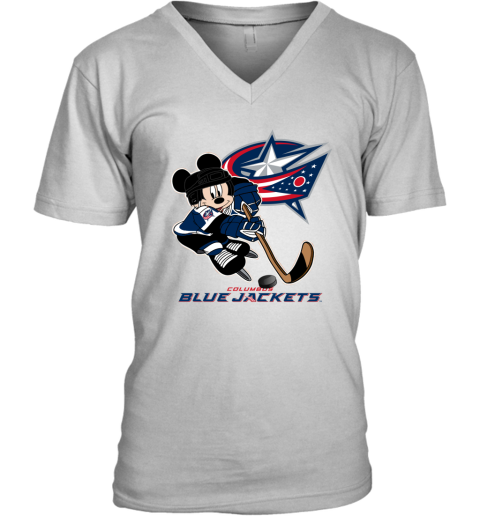 NHL Columbus Blue Jackets Mickey Mouse Disney Hockey T Shirt Hoodie