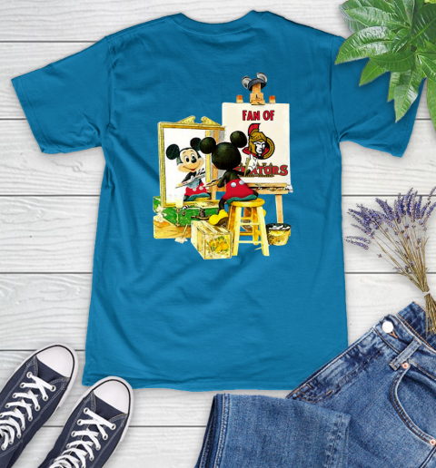 NHL Hockey Ottawa Senators Mickey Drawing Shirt 76