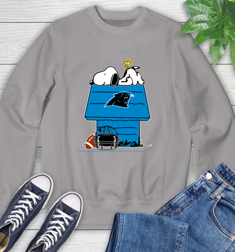 Carolina Panthers NFL Football Snoopy Woodstock The Peanuts Movie Sweatshirt 5