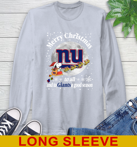 New York Giants Merry Christmas To All And To Giants A Good Season NFL Football Sports Long Sleeve T-Shirt 6