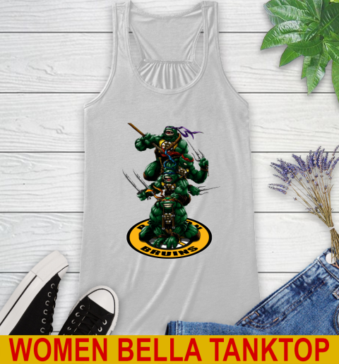 NHL Hockey Boston Bruins Teenage Mutant Ninja Turtles Shirt Racerback Tank