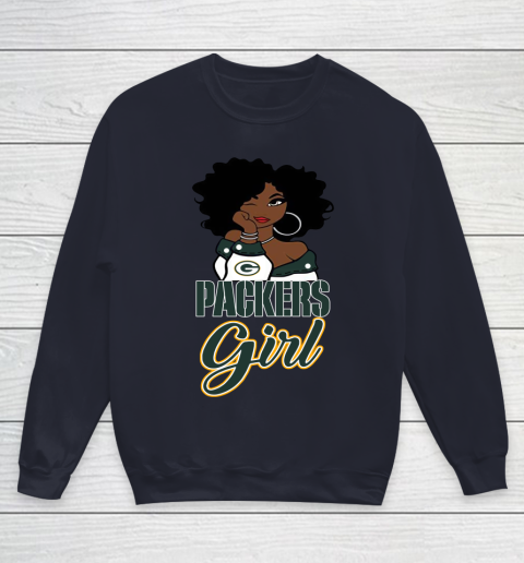 Green Bay Packers Girl NFL Youth Sweatshirt 3