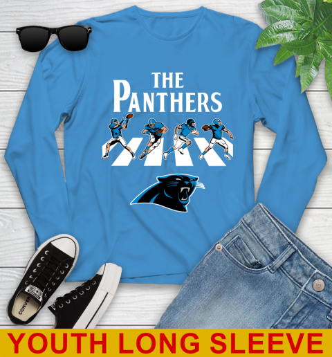 NFL Football Carolina Panthers The Beatles Rock Band Shirt Youth Long Sleeve 8