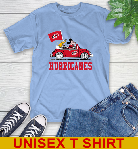NHL Hockey Carolina Hurricanes Pluto Mickey Driving Disney Shirt T-Shirt 11