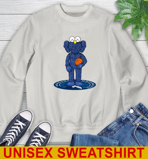 NBA Basketball Minnesota Timberwolves Kaws Bff Blue Figure Shirt Sweatshirt 12