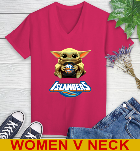 NHL Hockey New York Islanders Star Wars Baby Yoda Shirt 86