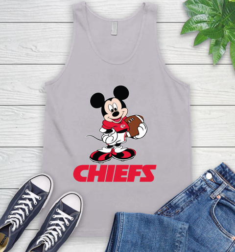NFL Football Kansas City Chiefs Cheerful Mickey Mouse Shirt Tank Top 4