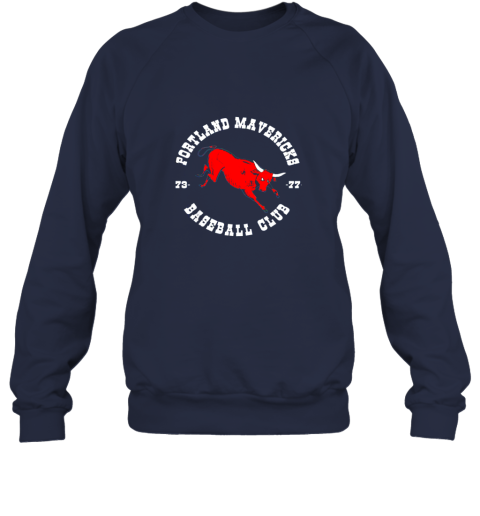ujky portland shirt cows mavericks baseball vintage for awesome sweatshirt 35 front navy