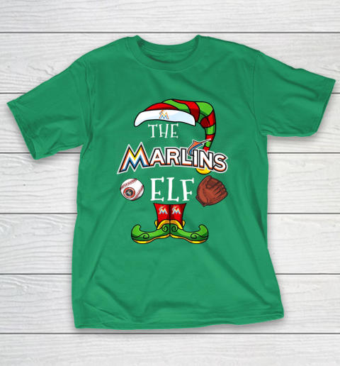 Miami Marlins Christmas ELF Funny MLB T-Shirt 5