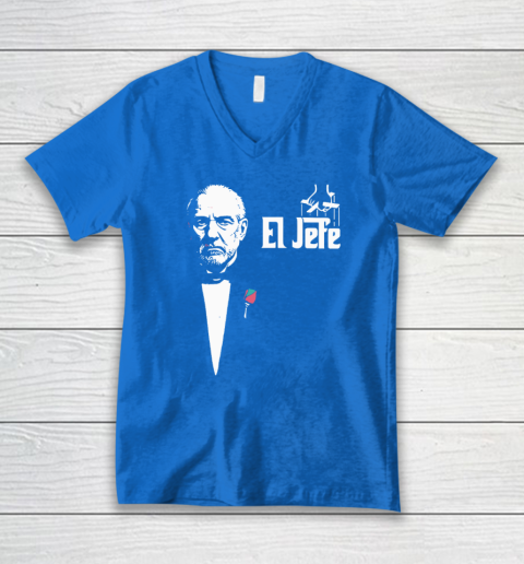 Gregg Popovich Coach El Jefe The Godfather V-Neck T-Shirt 4