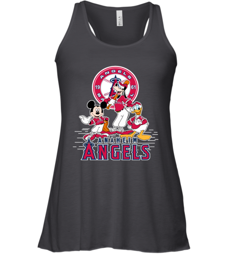 MLB Los Angeles Angels Mickey Mouse Donald Duck Goofy Baseball T Shirt T  Shirt