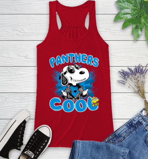 NFL Football Carolina Panthers Cool Snoopy Shirt Racerback Tank 3