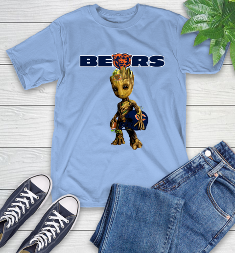 Chicago Bears NFL Football Groot Marvel Guardians Of The Galaxy T-Shirt 11