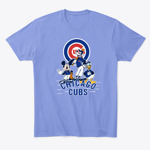 MLB Chicago Cubs Mickey Mouse Goofy And Donald Duck Baseball Shirt